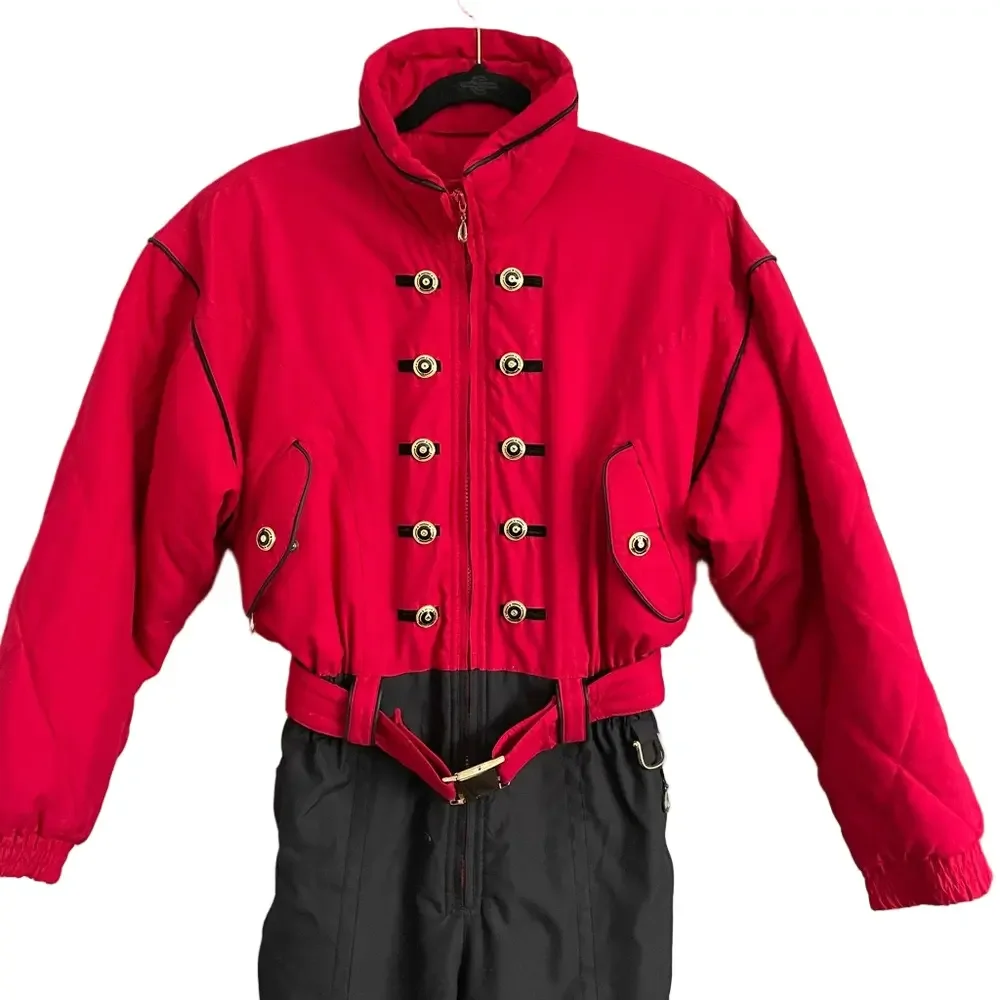 Vintage 80s Nutcracker One-Piece Ski Suit - Small - Picture 3 of 12